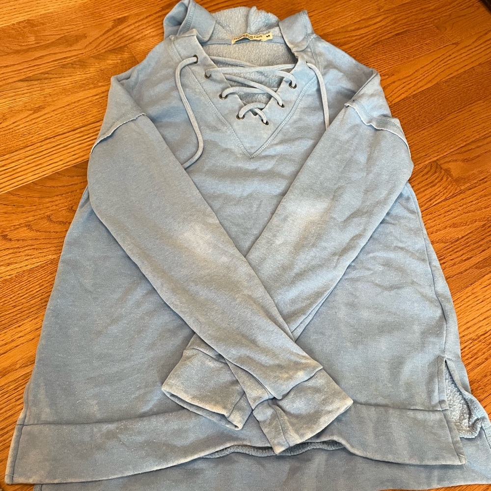 Chance or Fate blue lace up hoodie